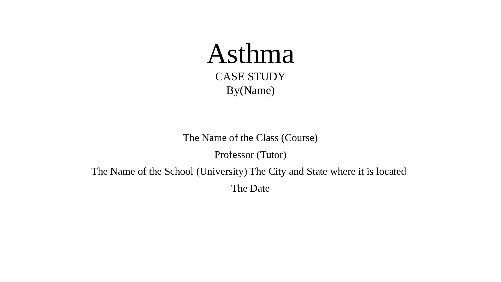 case study asthma adult